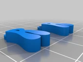 Byr Özelleştirilmiş özel mektup küplerim veya bilezik bileziklerim (Plastik Aparattır!!!) 3D thumbnail 1