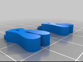 Byr Özelleştirilmiş özel mektup küplerim veya bilezik bileziklerim (Plastik Aparattır!!!) 3D thumbnail 2