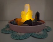 Byr Crystal Rock remiksi (çay ışığı için) (Sadece Plastik Aparattır!!!) 3D - 3