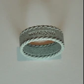 Byr metin ve ip süslemeli yüzük (Plastik Aparattır!!!) 3D thumbnail 1