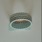 Byr metin ve ip süslemeli yüzük (Plastik Aparattır!!!) 3D thumbnail 2