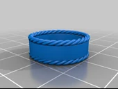 Byr metin ve ip süslemeli yüzük (Plastik Aparattır!!!) 3D thumbnail 3