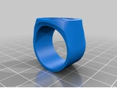 Byr Abba Mühür Yüzük 22mm (Plastik Aparattır!!!) 3D - 1