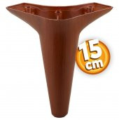 Aspen Lüks Mobilya Kanepe Sehpa TV Ünitesi Koltuk Ayağı 15 cm Kahverengi Ahşap Desenli Baza Ayak (4 ADET) - 7