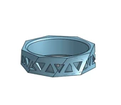 Byr Geometrik Yüzük (Plastik Aparattır!!!) 3D thumbnail 2