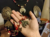 Byr Lunula Viking kolye Celtic hilal ay muska (Sadece Plastik Aparattır!!!) 3D - 4