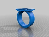 Byr Kiraz Çiçeği / Sakura Yüzük (Basit) (Sadece Plastik Aparattır!!!) 3D thumbnail 1