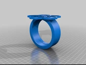 Byr Kiraz Çiçeği / Sakura Yüzük (Basit) (Sadece Plastik Aparattır!!!) 3D thumbnail 2