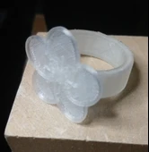 Byr Kiraz Çiçeği / Sakura Yüzük (Basit) (Sadece Plastik Aparattır!!!) 3D thumbnail 3