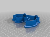 Byr Kovboy botu ve şapka kurabiye kesici (Sadece Plastik Aparattır!!!) 3D - 1