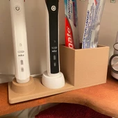 Byr Oral B Diş Fırçası ve Bardak İstasyonu (Sadece Plastik Aparattır!!!) 3D - 1