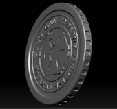 Byr Mandalor İmparatorluk Kredisi Parası (Plastik Aparattır!!!) 3D - 3