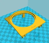 Byr Hava deflektörü v1.0 için UAZ Patriot 2013 adaptörü (Sadece Plastik Aparattır!!!) 3D - 3