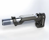 Byr AR!5, Mini Stok, Hafif Minimalist, millspec tamponu (Sadece Plastik Aparattır!!!) 3D - 1