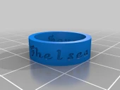 Byr Aşk Umut Barış (Chelsea'nin Yüzük Rengi: Neon Pink) (Plastik Aparattır!!!) 3D thumbnail 1