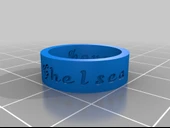 Byr Aşk Umut Barış (Chelsea'nin Yüzük Rengi: Neon Pink) (Plastik Aparattır!!!) 3D thumbnail 2