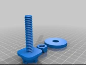 Byr Klozet Kapağı Cıvatası, Rondelası ve Somunu (Sadece Plastik Aparattır!!!) 3D - 2