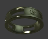 Byr Gül yüzük (Plastik Aparattır!!!) 3D thumbnail 4