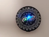 Byr mRNA aşı rozeti tablo ve (Sadece Plastik Aparattır!!!) 3D thumbnail 4