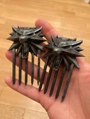 Byr Witcher III Kurt Okulu Saç Tokası (Sadece Plastik Aparattır!!!) 3D - 3