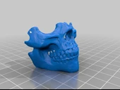 Byr Yarım maske kafatası (Sadece Plastik Aparattır!!!) 3D thumbnail 1