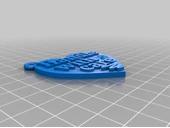 Byr Bakım ile ele alın kalp şeklinde anahtar halkası (Sadece Plastik Aparattır!!!) 3D thumbnail 1