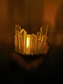 Byr Kristal Çay Işık Tutucu (Sadece Plastik Aparattır!!!) 3D - 3