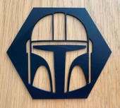 Byr 100Hex Mandalor Kaskı (Sadece Plastik Aparattır!!!) 3D - 1