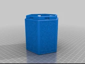 Byr Döner Kilitli Hile Kutusu (Altıgen) - Dekoratif Kabartmalı (Sadece Plastik Aparattır!!!) 3D - 3