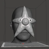 Byr Starro Cosplay Maskesi (Sadece Plastik Aparattır!!!) 3D - 3