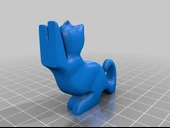 Byr Jean Gordon'un FFF Baskı için Düz Tabanlı Oyma Kedi Kitap Ayağı (Plastik Aparattır!!!) 3D - 2