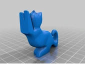 Byr Jean Gordon'un FFF Baskı için Düz Tabanlı Oyma Kedi Kitap Ayağı (Plastik Aparattır!!!) 3D - 1