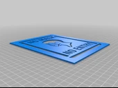 Byr Maske Yok Giriş Yok şablonu (Sadece Plastik Aparattır!!!) 3D thumbnail 3