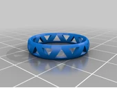 Byr Üçgen kesikli yüzük (Plastik Aparattır!!!) 3D thumbnail 1