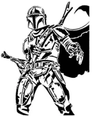 Byr Mandalor kalıbı 10 (Sadece Plastik Aparattır!!!) 3D - 1