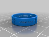 Byr Yuhanna 3:16 Çapraz Yüzük (Plastik Aparattır!!!) 3D thumbnail 2