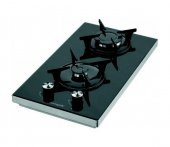 Eminçelik SH 4120 BG30  Set Üstü Siyah Cam Domino Ocak - 1