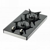Eminçelik SH 4120 BG30  Set Üstü Siyah Cam Domino Ocak - 2