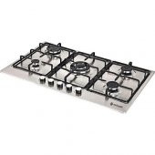 Eminçelik  AH 2250 BW X70 (22 380) DG  Ankastre Beş Gözü Gazlı 70cm Woklu İnox Ocak - 1