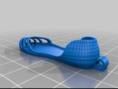 Byr Recreus Sandalet Anahtarlık (Sadece Plastik Aparattır!!!) 3D - 2