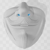 Byr Guy Fawkes Yarım Maskesi (Sadece Plastik Aparattır!!!) 3D - 4