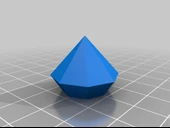 Byr Büyük elmas küpeler (Plastik Aparattır!!!) 3D - 3