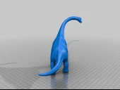 Byr Uzun boyunlu dinozor (Sadece Plastik Aparattır!!!) 3D - 4