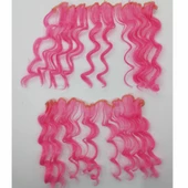 Amigurumi Dalgalı Saç 20 Cm ( 1 Adet ) - 4