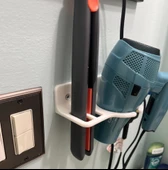 Byr Saç kurutma makinesi ve saç düzleştirici tutucu (Sadece Plastik Aparattır!!!) 3D - 4