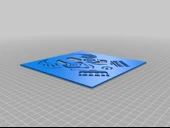 Byr Maske Kafatası Şablonu 2 (Sadece Plastik Aparattır!!!) 3D thumbnail 3