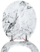 Byr Menteşe için klozet kapağı plastik kılıfı (Plastik Aparattır!!!) 3D - 3