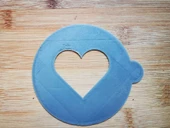 Byr Kalp sütü köpük baskı şablonu (Sadece Plastik Aparattır!!!) 3D - 1