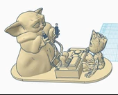 Kitbash Bebek Yoda ve Bebek Groot 2 (Plastik Aparattır!!!) - 2