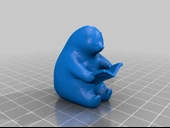 Byr KUMATY : Kutup Ayısı Kitap Okuyor (Sadece Plastik Aparattır!!!) 3D - 3